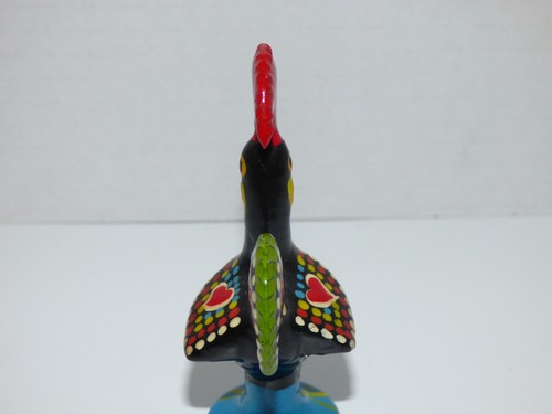 Miniature Enameled Good Luck Rooster Figurine - Picture 8 of 11