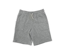 Wonder Nation Boys Size L 10-12 Light Gray Comfort Waist Drawstring Terry Shorts