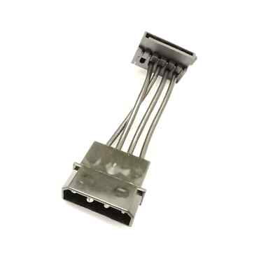 4Pin IDE Molex to 15Pin SATA Power 18AWG Wire For Hard Drive HDD SSD PC Server 