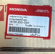 NEW Genuine HONDA Carburetor Assembly (Carb) EU2000i Generator 16100-Z0D-D03 OEM