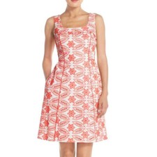 Adrianna Papell Floral CORAL SIZE 12P #81 NWT 