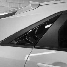 Cubierta de persiana de ventana trasera exterior de coche negra para Hyundai Elantra Elantra N