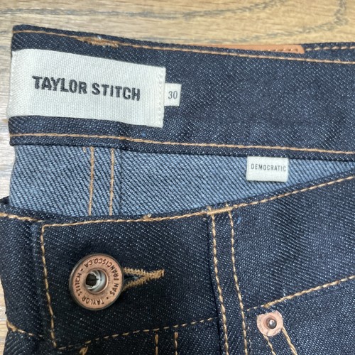 TAYLOR STITCH Democratic Yamaashi Orimono Recover Selvage Denim Jeans Sz 29x34 - Picture 5 of 13