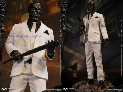 VTS TOYS 1/6 Black Skull Collectible Action Figure Toys Model In
