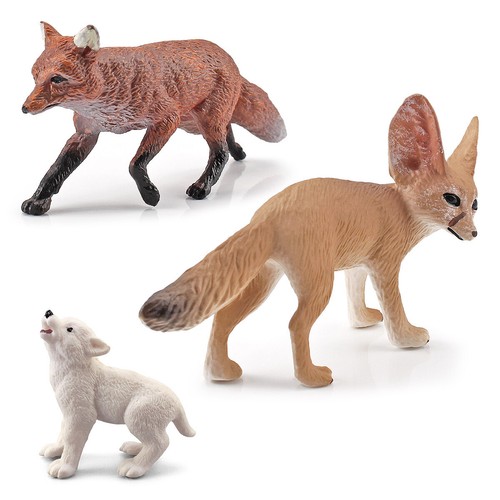Science Education Simulation Wald Wild Statisch Fennec Fuchs Baby Maned Wolf Modell - Bild 5 von 11