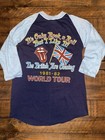 Vintage 80s Rolling Stones T Shirt 1981-82 World Tour Henley Med British Coming — photo 8