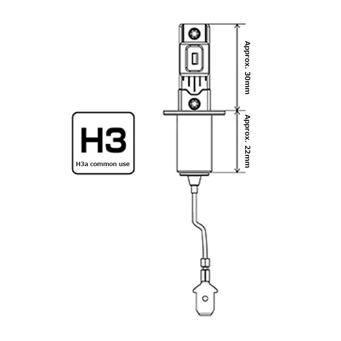 PIAA LEH214 LED Headlights foglights Bulb H3/H3a 12v 10W 6600k 2000lm - Image 4 of 4