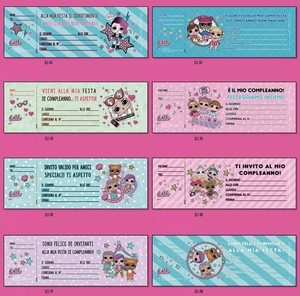 Dettagli Su Lol Surprise Blocchetto Invito Per Compleanni 20 Inviti Confezione 2 Pz