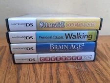Lot Of 4 Nintendo DS Empty Cases & Manuals Only, No Game