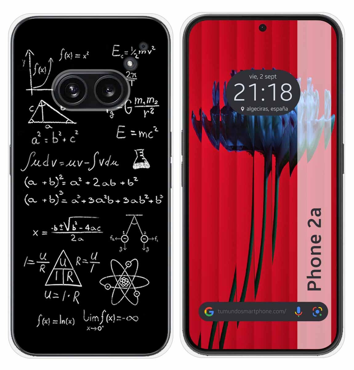 Cover Silicone per Nothing Phone 2a 5G Disegno Formule Disegni