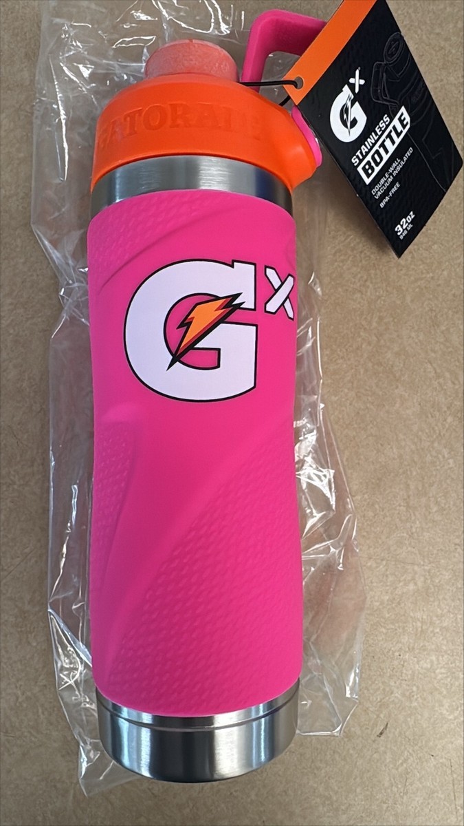 Gatorade Gx Stainless Steel Bottle, 32Oz - Pink - New - Retail