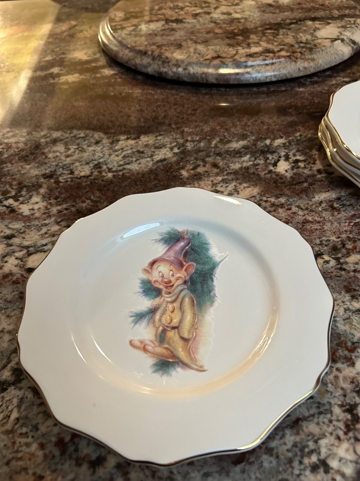 Vintage Disney China Salad/ Dessert Plate set of 4, 9”