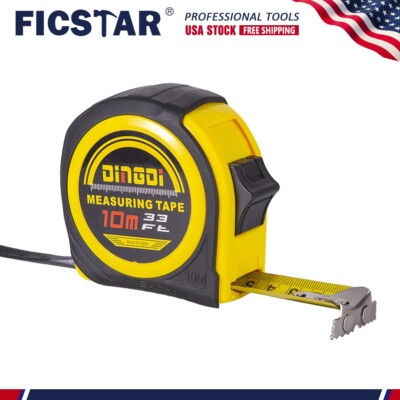 33 Foot X 1 Inch Auto Locking Retractable Tape Measure Retractable Metric , New