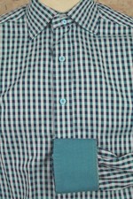 ROBERT GRAHAM LUXURY EMBROIDERED CHECKED LONG SLEEVE DRESS SHIRT SIZE M EUC 