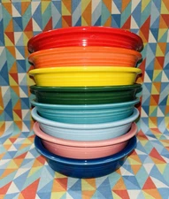 NEW FIESTA 8 Medium bowls BRIGHT RAINBOW mix SET 19 oz  FIESTAWARE FREE SHIPPING