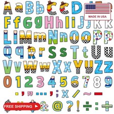 258 PCS Bulletin Board Letters Set Classroom Decoration 4" Cartoon Story Alphabe