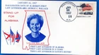 STAMPS USA- L. Wallace 1st Lady Governor Inauguration Day cover, 5c , 1967-#