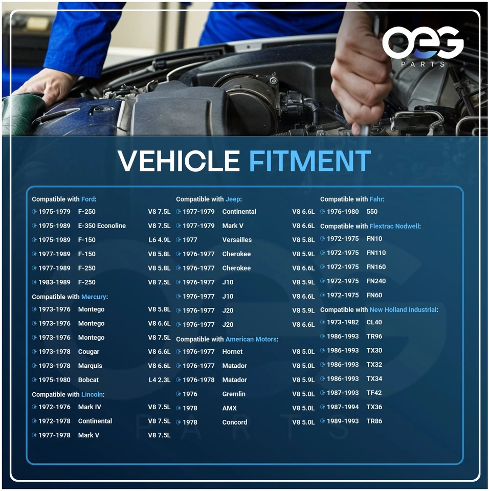 Alternador nuevo para Mercury Monarch L6 4,1 L 75-80 E1EF-10300-FB E1EF-10300-JA Foto 4 de 4