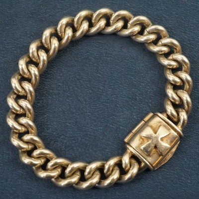 Barry Kieselstein-Kordel 7,75'' Sterlingsilber Malteserkreuz Panzerkette Armband