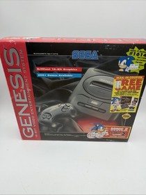 Sega Genesis Model 2 Console Sonic The Hedgehog 2 System New In Box - Never Used