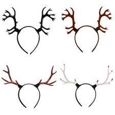 Antler Ear Headbands Halloween Cosplay Costume Antler Horn Fursuit for Live Show