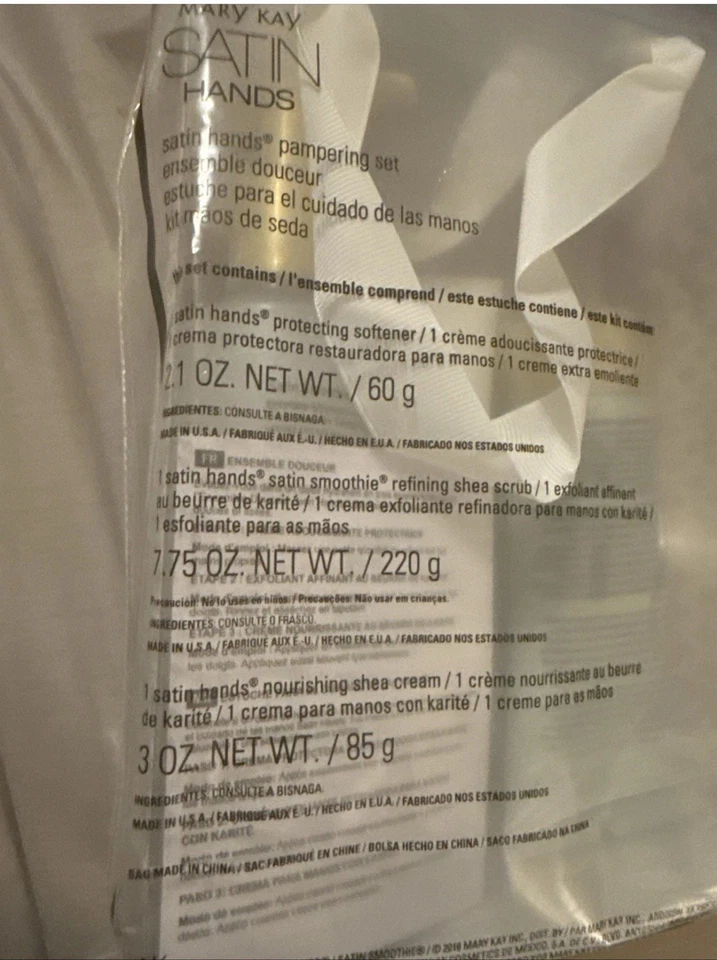 Mary Kay Satin Hands Pampering Set – Fragrance-Free Shea Butter Formula – NEW - Image 2 of 2