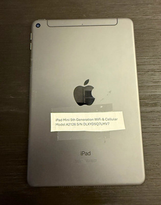 Apple iPad mini 5th Gen 64GB Wi Fi + Cellular A2126 7.9in Silver