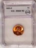 1985-D Lincoln Cent - ICG MS 68 RD - Free Shipping! - Great Value