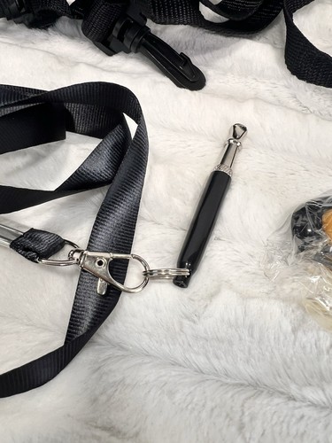 AmzPets Puppy Dog Training Kit w Guide Treat Bag Clicker Whistle Bells - Picture 5 of 10