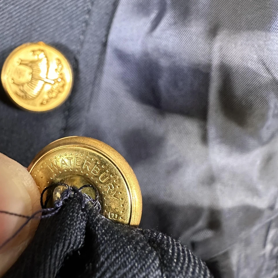 Blazer Brooks Brothers Juvenil 14 Azul Marino Loro Piana Super 120s Lana Dorado Botones Foto 4 de 4