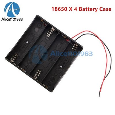 Holder Box Case   For   Packs with Wire For 4x 18650 Cells Cases #hj