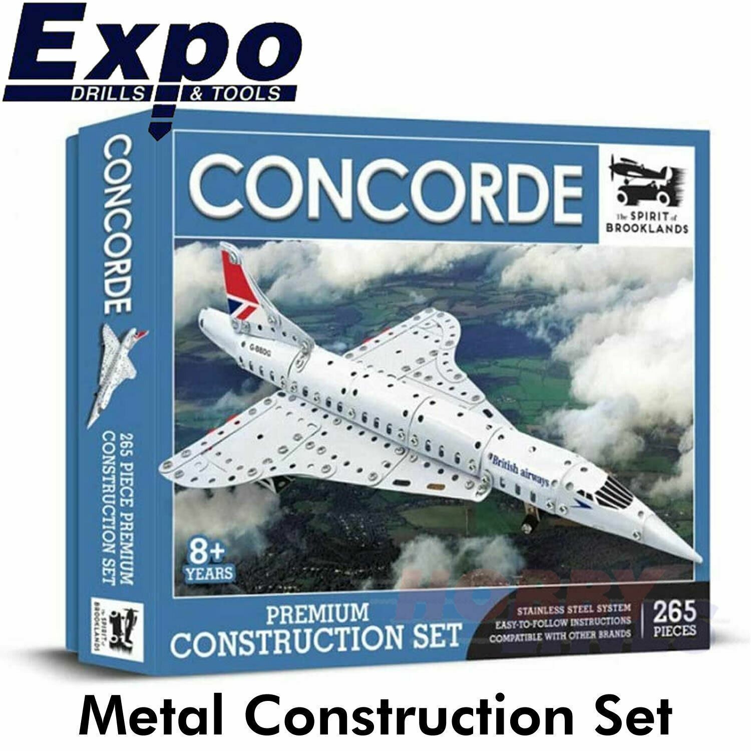 Concorde Metal Construction Set Puzzle Building Kit Kids Boys Girls Mens 12+ - Image 2