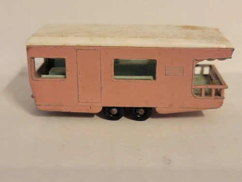 Loose Vintage  Matchbox Series No 23 Made In England By Lesney Trailer Caravan
