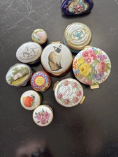 HALCYON DAYS Enamels Trinket Boxes Set of 10 Limited Edition