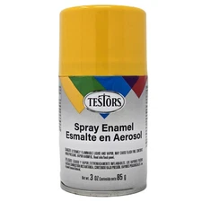 Testors Gloss Yellow Enamel Spray Paint 3oz 1214T