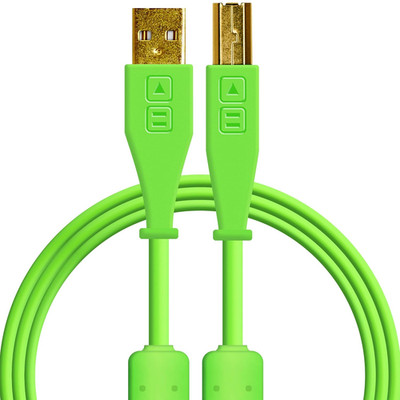 Chroma Cables: Audio Optimized 1.5M USB-A to USB-B Cable (Green)