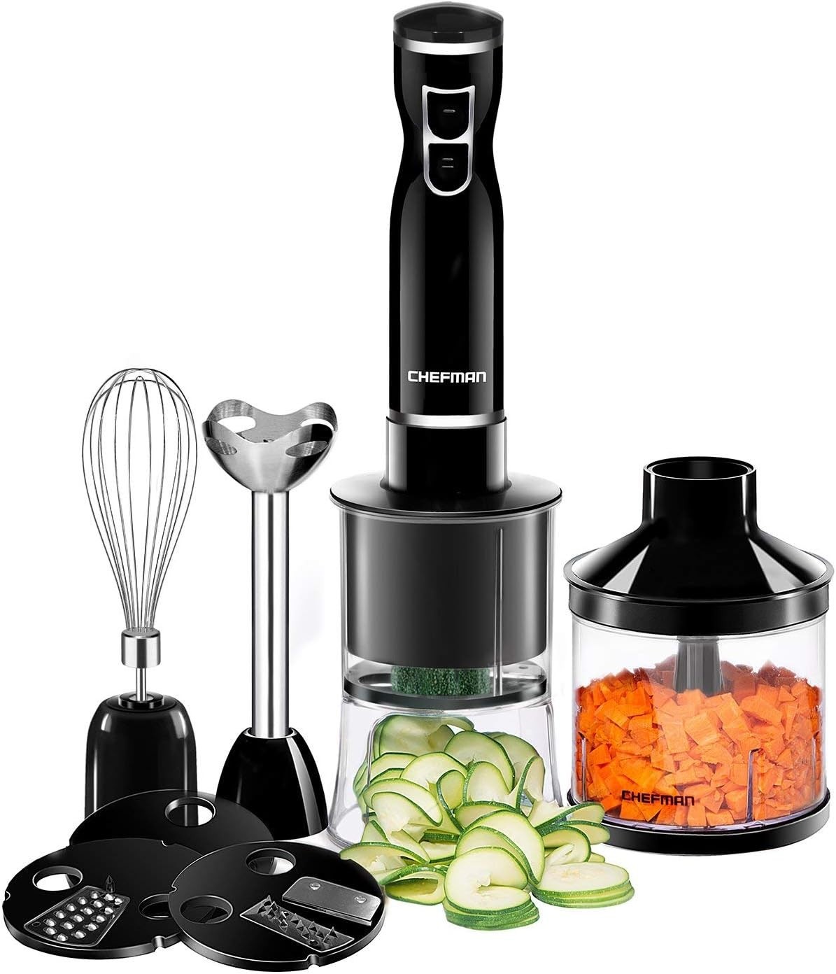 NIB Chefman Ultimate 6-in-1 Spiralizing Food Prep Kit Immers