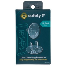12 Pack Clear Outlet Plugs for Child Safety, Removable and Reusable Protectors