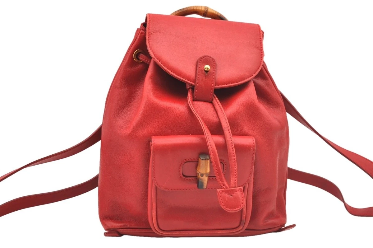 Gucci Bamboo Backpack Red Bags & Handbags for Women for sale | eBay