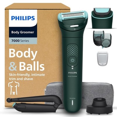 Philips Body Groomer 7000 Series - Trimmer für Herren mit 2D-Flexkopf, Triple