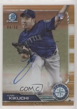 2019 Bowman Chrome Rookie Gold Refractor 4/50 Yusei Kikuchi #CRA-YK Auto a2v
