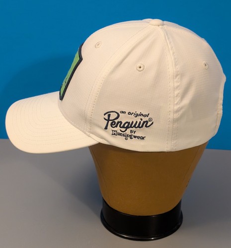 Penguin Golf Patch Hat - White Adjustable - Original Munsingwear Cap - Picture 6 of 11