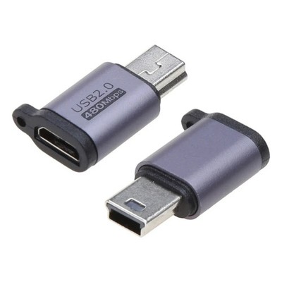 Mini USB MicroUSB Adapter Type C Konverter Schnellübertragung Aluminium