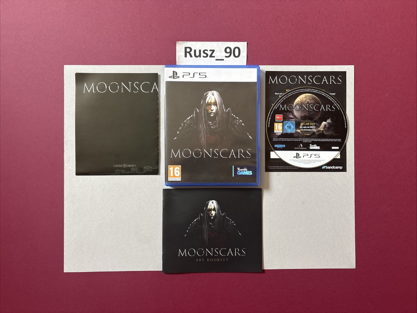 Moonscars PS5 2023 PEGI 16 UK PAL With Artbook & Map IN EXC COND RARE CIB
