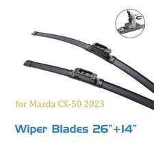for Mazda CX-50 2023 All-season Wipers Blade for My Car J Hook 26 and 14 Front