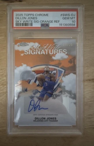 2025 Topps Chrome Dillon Jones Sky Write Signatures (RAW)