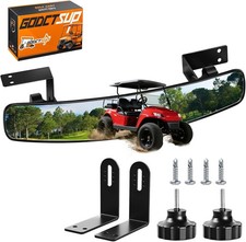 Golf Cart Rear View Mirror, Universal Panoramic Golf Cart Mirror for Club Car EZ