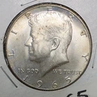1965-P 40% Silver Kennedy Half Dollar 50C Business Strike KM#202
