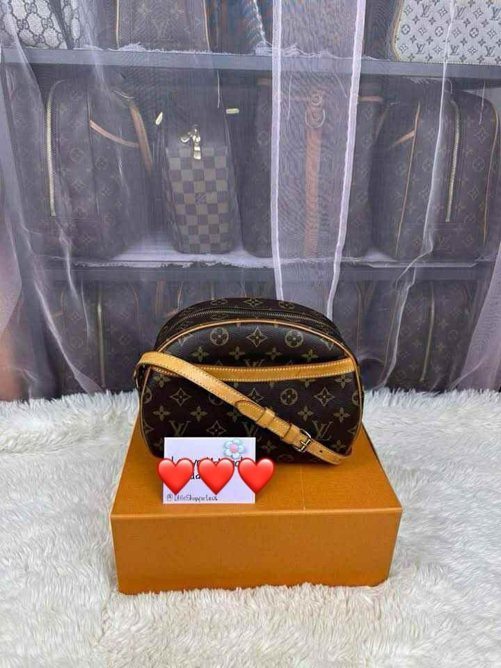 Louis Vuitton Blois Monogram Crossbody Bag in Classic Brown