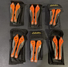 CABELA’S Multi Tool Stainless Tool Knife Cases Lot Of 6 W/6 Cases NEW